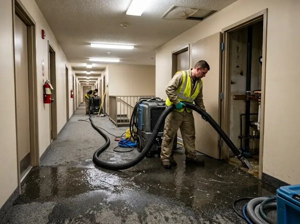 multi-unit-apartment-hallway-f-005 — frequently asked questions, Emergency Burst Pipe Water Extraction & Removal in Gladston…